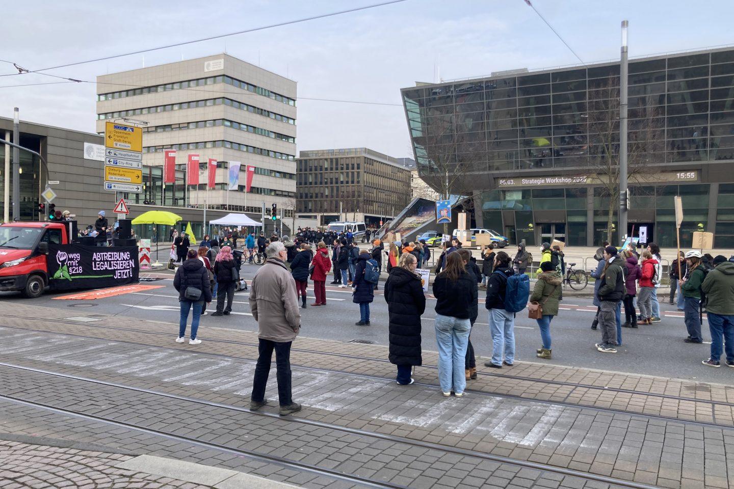 Protestation contre l&#39;abolition du §218. Photo: AG