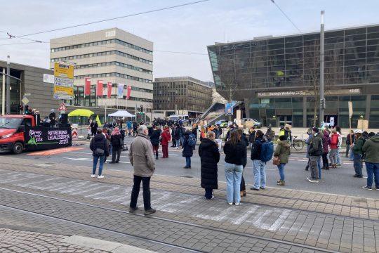 §218&#39;in kaldırılmasına karşı protesto. Fotoğraf: AG