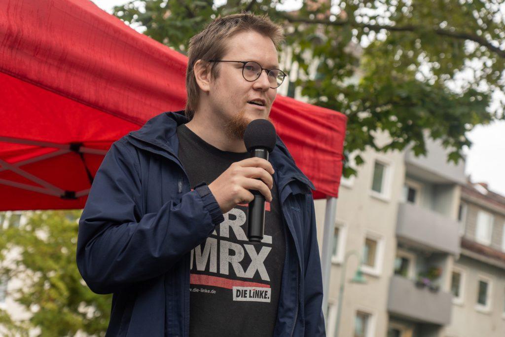 Tritt im Wahlkreis 185 für “Die Linke” an: Jakob Migenda. Foto: Tim Dreyer
