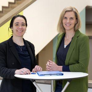 Les deux consultantes en inclusion de la Chambre de commerce et d'industrie de Darmstadt (IHK), Lucy Singer (à gauche) et Nicole Splinter. Photo : IHK