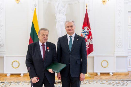 Klaus Minter and Lithuanian President Gitanas Nauseda. Photo: Robertas Dačkus/ Presidential Office of the Republic of Lithuania