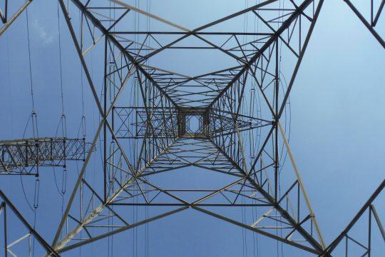 High voltage line electricity energy