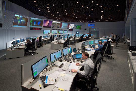 Im Main Control Room des ESOC werden die Starts der Missionen gesteuert, Photo: ©ESA