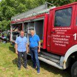 Immagine in evidenza: Autopompa Gyönk Robert Teli, sindaco Geza Krebs-Wetzl. Foto: Città di Griesheim
