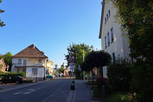 Rathaussanierung Vollsperrung Schillerstraße. Foto: Stadt Griesheim
