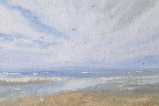 Am 5. Juli wird die Ausstellung „Meerweh“ mit Meer-Gemälden der Künstlerin Katja Göhring eröffnet. Foto: Katja Göhring