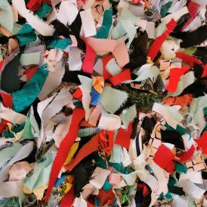 Residuos de restos de tela