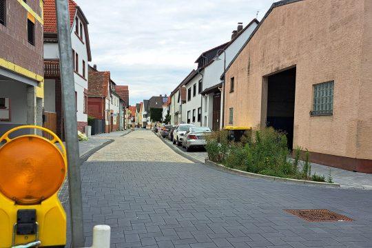 La route des flaques d&#39;eau. Photo: Ville de Griesheim