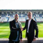Martin Kowalewski (links) und Robert Lippmann im Merck-Stadion am Böllenfalltor. Foto: SV Darmstadt 98