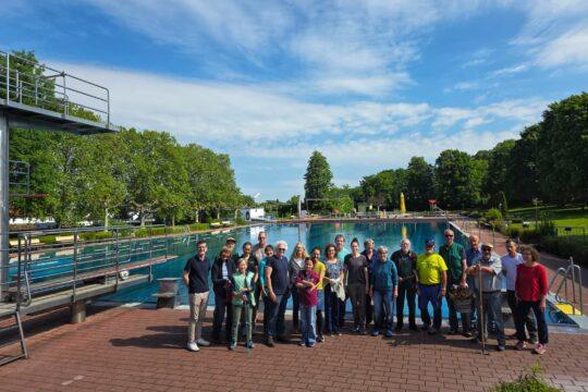 Schwimmbadverein Jugenheim beim Arbeitseinsatz zur Vorbereitung der neuen Saisaon des Jugenheimer Schwimmbads 2026