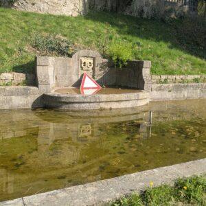 Water basin in Goldschmidt Park in Seeheim