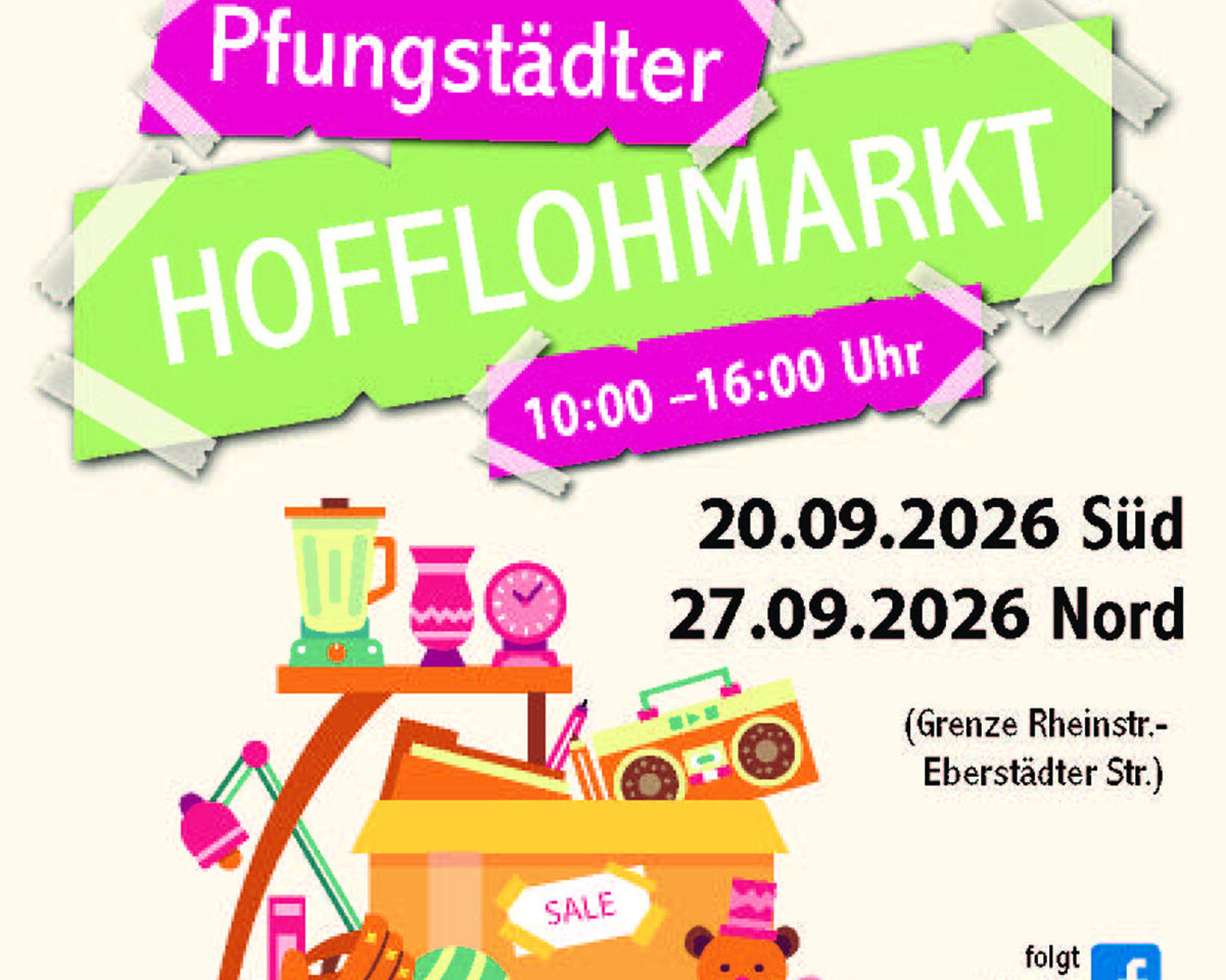 Plakat Pfungstädter Hofflohmarkt