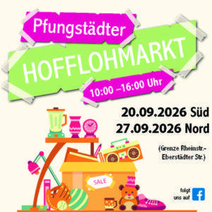 Plakat Pfungstädter Hofflohmarkt