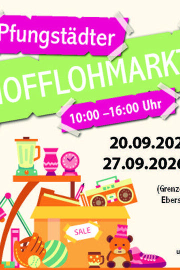 Plakat Pfungstädter Hofflohmarkt