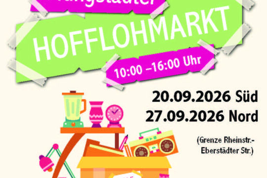 Plakat Pfungstädter Hofflohmarkt
