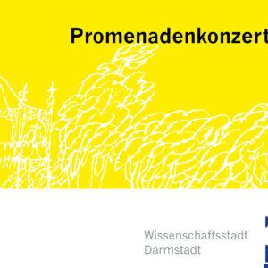 Folleto con el título: Conciertos al aire libre en la Ciudad de la Ciencia de Darmstadt 2026