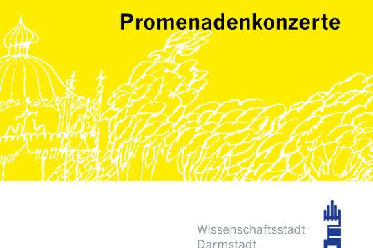 Titel Flyer Promenadenkonzerte Wissenschaftsstadt Darmstadt 2026