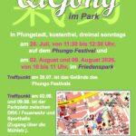 Plakat Qi Gong im Park Pfungstadt