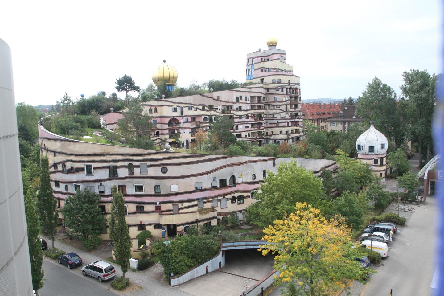 Casa Hundertwasser a Darmstadt. Foto: Arthur Schönbein