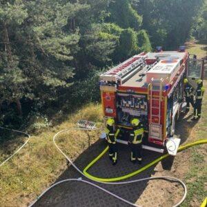 Vigili del fuoco volontari di Griesheim. Intervento durante l'ondata di calore.