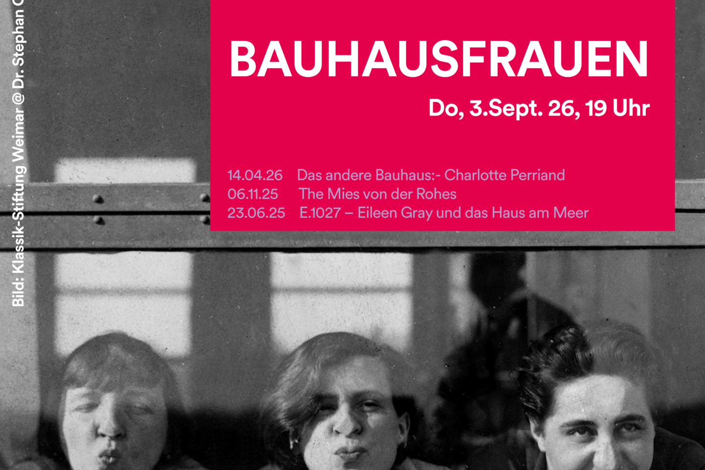 Filmabend “Bauhausfrauen“, Do 3.9., Literaturhaus