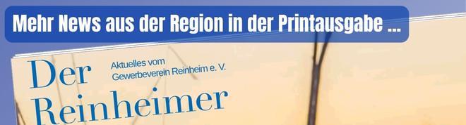 Mehr News aus der Region in der Printausgabe von Der Reinheimer
