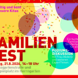 Festa per famiglie dell'asilo nido presso l'Herrngarten