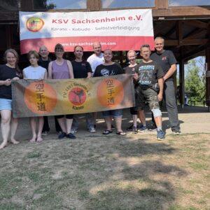 Mitglieder der Karateabteilung des TV 1893 Seeheim beim Karate-Sommercamp in Rheinmünster.