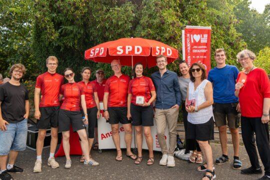 SPD-Landratskandidatin Christel Sprößler macht Station in Seeheim-Jugenheim