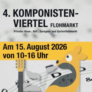 Mercatino delle pulci del quartiere dei compositori di poster 2026