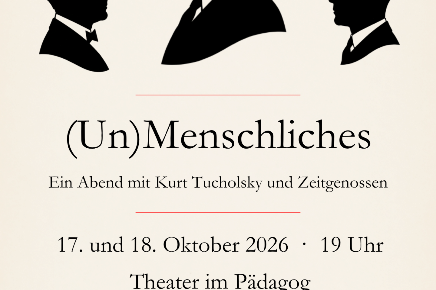 “(İnsanlık Dışı) – Kurt Tucholsky ve Çağdaşlarıyla Bir Akşam”