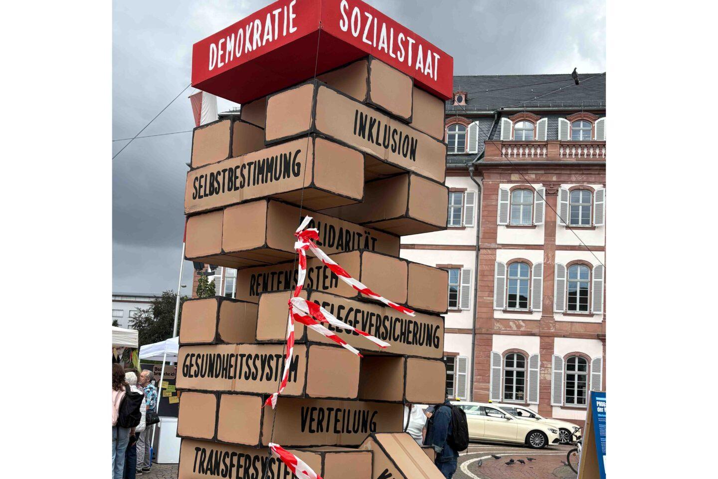 Jornada de acción en Luisenplatz. Foto: Paritätischer Hessen, Oficina Regional de Darmstadt