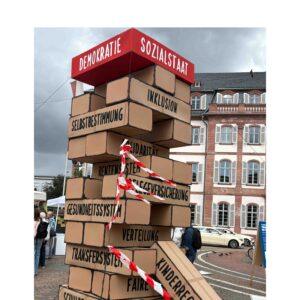 Jornada de acción en Luisenplatz. Foto: Paritätischer Hessen, Oficina Regional de Darmstadt