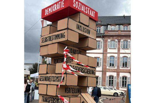 Jornada de acción en Luisenplatz. Foto: Paritätischer Hessen, Oficina Regional de Darmstadt