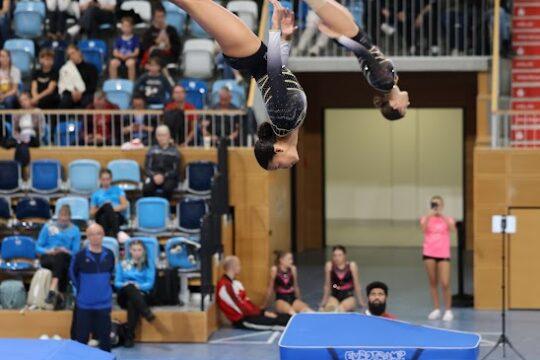 TSV Pfungstadt. Campeonato de trampolín sincronizado en Potsdam