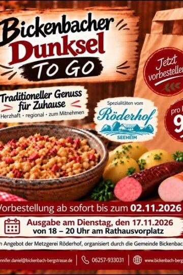 Bickenbacher Dunkelsel to go poster page Bickenbach
