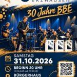 Event poster for the 30th anniversary of the Erzhausen Big Band